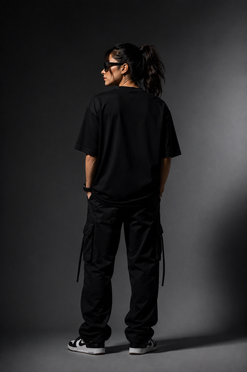 COBRO Premium Merch — Women’s Black Tee | Front Print
