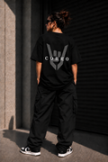 COBRO Premium Merch — Women’s Black Tee | Back Print | Relaxed Fit