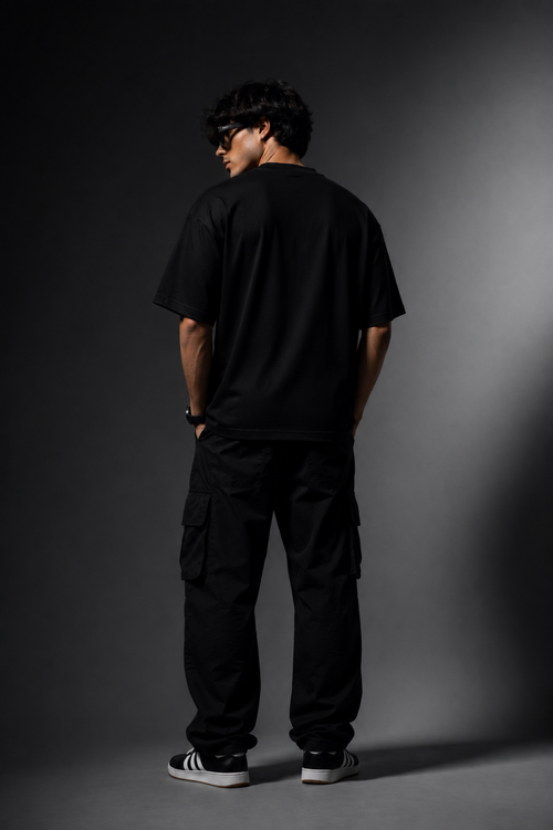 COBRO Premium Merch — Men’s Black Tee | Front Print