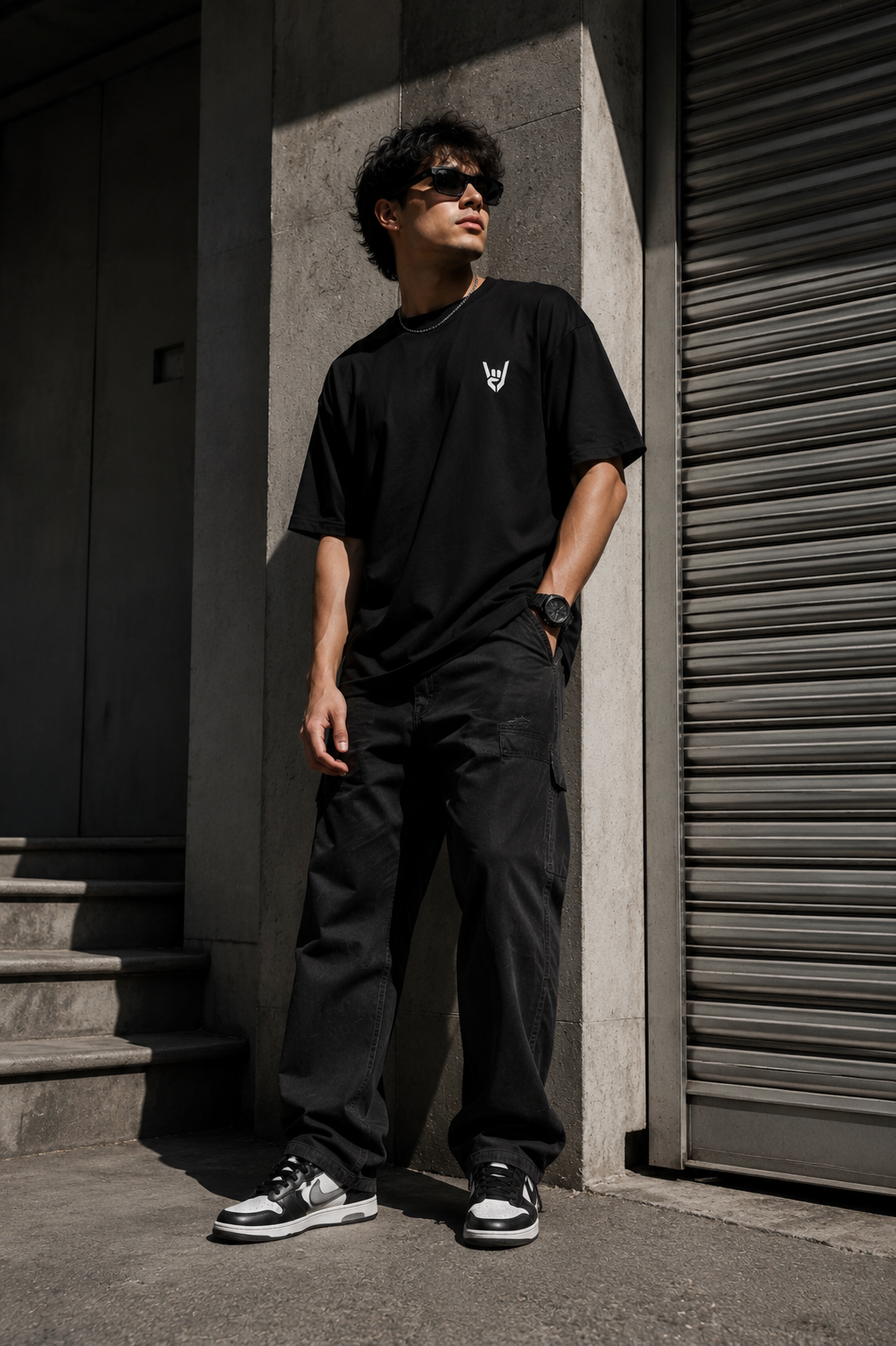 COBRO Premium Merch — Men’s Black Tee | Back Print