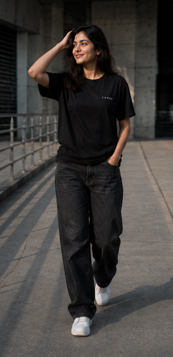 COBRO TrendSetter — Women’s Black Tee | Back Print